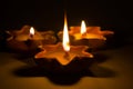 Still life candle light Royalty Free Stock Photo
