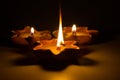 Still life candle light Royalty Free Stock Photo