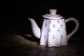 Still life classic ceramic kettle