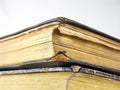 Still life and close-ups of old books, holy bible and hymn books Royalty Free Stock Photo