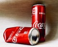 Coca-Cola cans Royalty Free Stock Photo