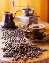 Still life with coffee beans