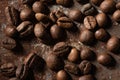 Still life coffee- dark food photo