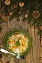 still life of Czech Christmas fish soup Royalty Free Stock Photo