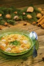 still life of Czech Christmas fish soup Royalty Free Stock Photo