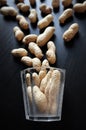 Still life with dried peanuts