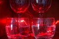 Glasses in Red Laser Light