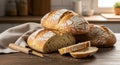 Artisan Bread Still Life Royalty Free Stock Photo