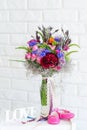 Still life with flower bouquet Royalty Free Stock Photo