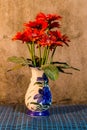Still Life - Flower Plastic in vase Royalty Free Stock Photo