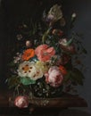 Still Life with Flowers on a Marble Tabletop, Rachel Ruysch, Rijksmuseum