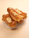 Still life with French pastries, the ÃÂ©clair on the table