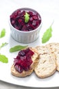 still life of fresh beetroot salad Royalty Free Stock Photo