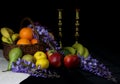 Still life of fruit in a basket Royalty Free Stock Photo