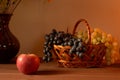 Still life fruit basket Royalty Free Stock Photo