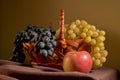 Still life fruit basket Royalty Free Stock Photo