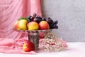 Still life fruits in a vase Royalty Free Stock Photo