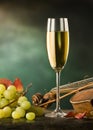 Still life with glass of wine Royalty Free Stock Photo