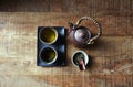 Still life with Green Tea in ceramik Japanese Tea Cup