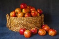 A grass basket of red Starking apples 2