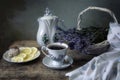 Still life with lavender in the Provencal style Royalty Free Stock Photo