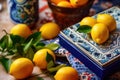 still life with lemons. Generative ai Royalty Free Stock Photo