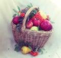 Fruit basket Royalty Free Stock Photo