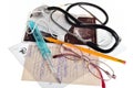 Still life of medical items used by doctors to treat Royalty Free Stock Photo