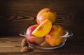 Still life nectarine Royalty Free Stock Photo