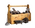 Still life - Old Wooden Tool Box Royalty Free Stock Photo