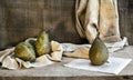 Still life with pears