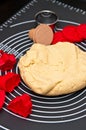 Christmas ginger cookies making still life Royalty Free Stock Photo