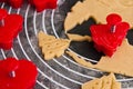 Christmas ginger cookies making still life Royalty Free Stock Photo