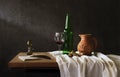 Still life Photography with red wine Royalty Free Stock Photo