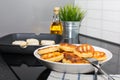 Still life with plate of traditional Russian sweet Royalty Free Stock Photo