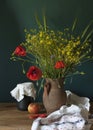 Still life with poppy