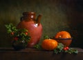 Still life with pumpkins