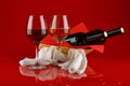 Still life with red and white wine Royalty Free Stock Photo