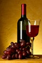 Still-life with red wine Royalty Free Stock Photo