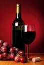 Still-life with red wine Royalty Free Stock Photo