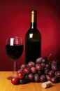 Still-life with red wine Royalty Free Stock Photo