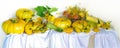 Still life of ripe vegetables on the table.Harvest festival Royalty Free Stock Photo