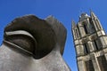 Still life of sculpture and bell tower, Angers