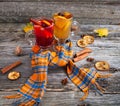 Still life seasonal and holidays concept. Christmas mulled wine Royalty Free Stock Photo