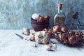 Still Life with Shallots and Garlic Royalty Free Stock Photo