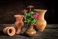 Still Life with Skull and book,flower vase Royalty Free Stock Photo