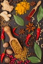 Still life with spices and herbs Royalty Free Stock Photo