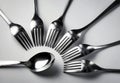Still life spoon and forks Royalty Free Stock Photo