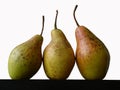 Still life with three pears Royalty Free Stock Photo