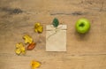 Still life of a variety of fall and Thanksgiving Items